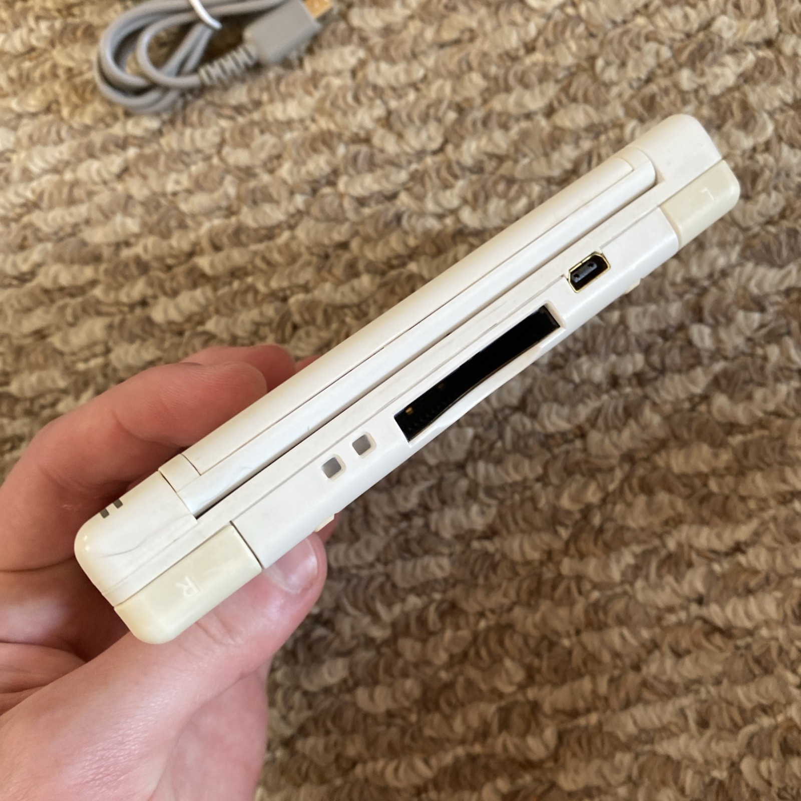 Nintendo DS Lite USG-001 Polar White w/ Charger USA