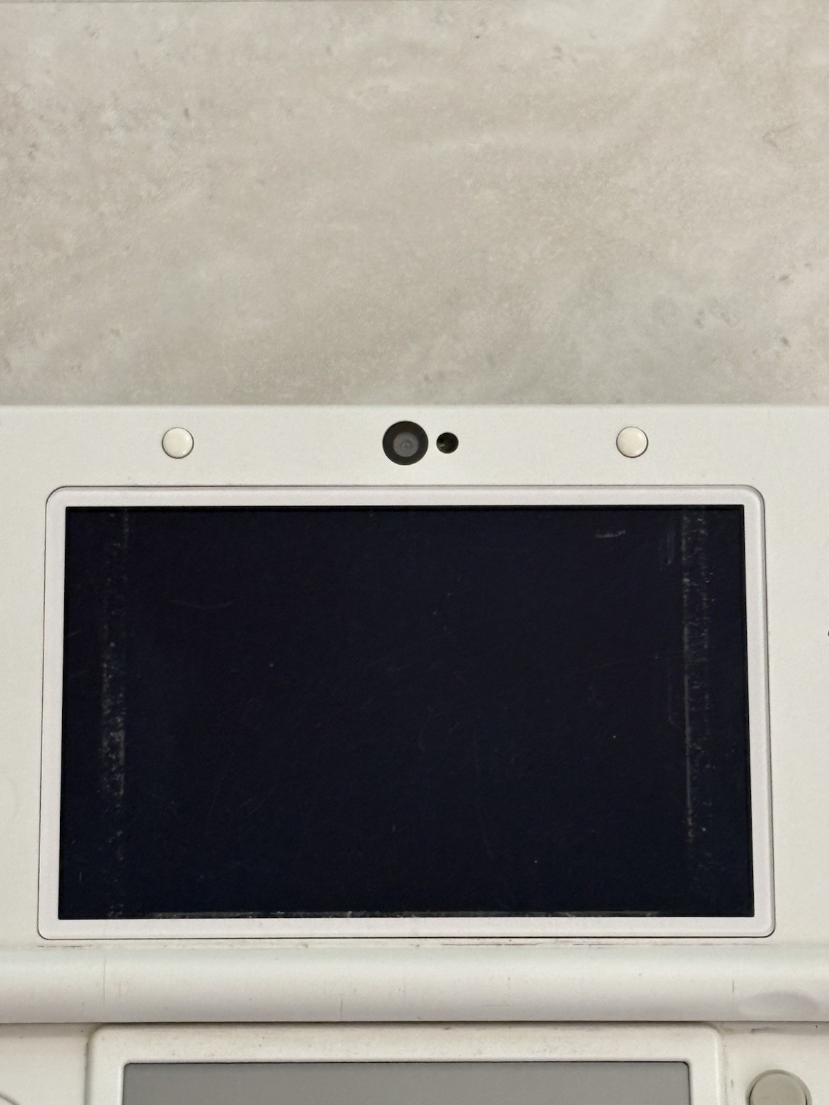 Nintendo New 3DS White Edition Handheld System Console With Charger Read Desc