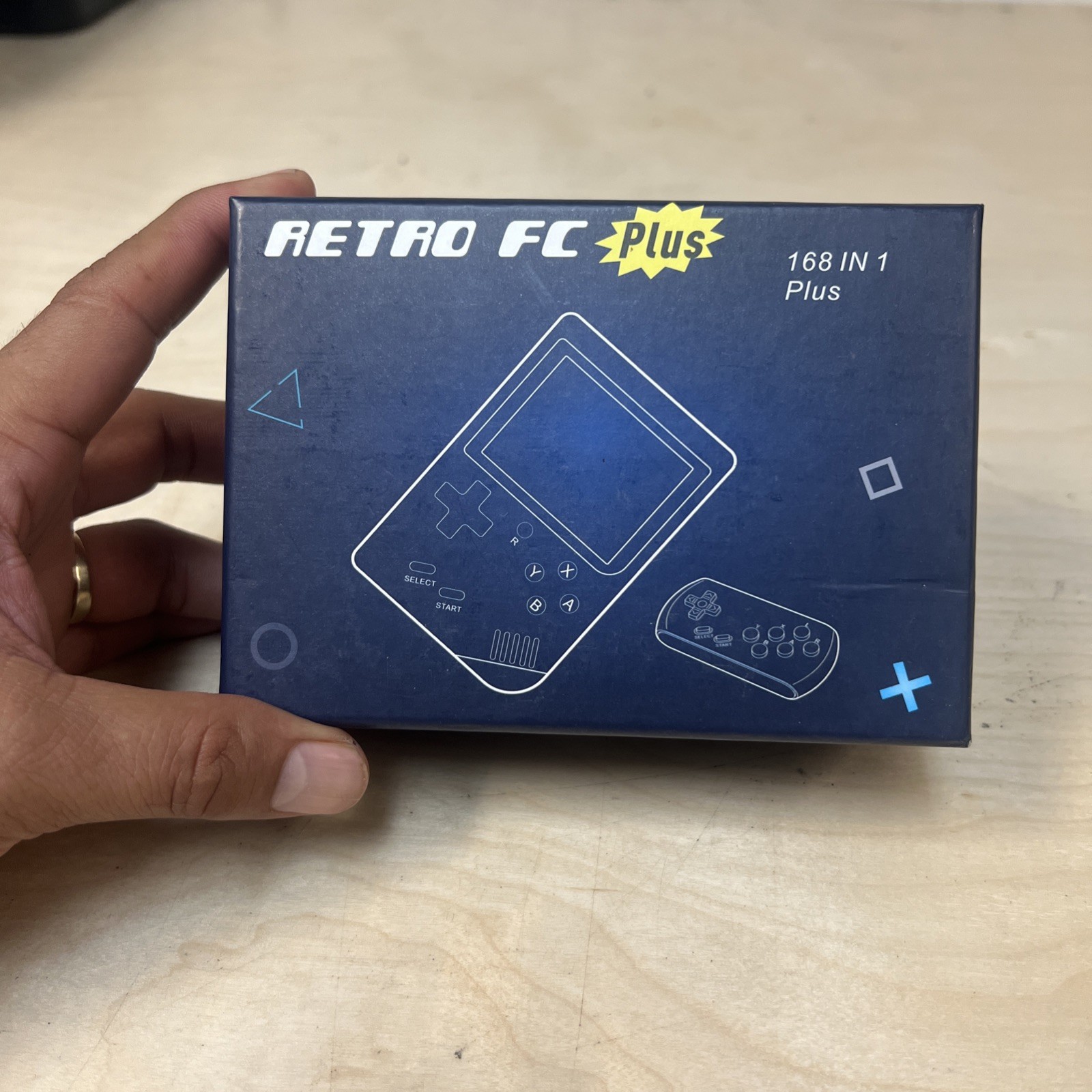 Retro FC Plus 168 in 1 Handheld Game Console (Black Color)