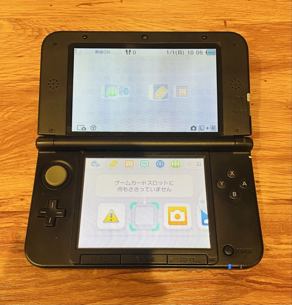 Nintendo 3DSLL Silver Black Main Body Operation Product With Accessories