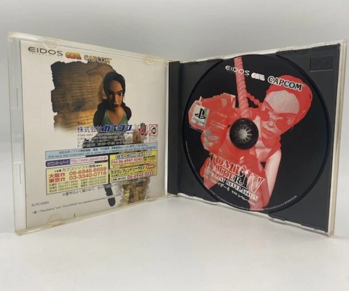 PS2 Playstation2 Console w/ TOMB RAIDER 1-5 set Slim Black SCPH-70000 JP Ver.