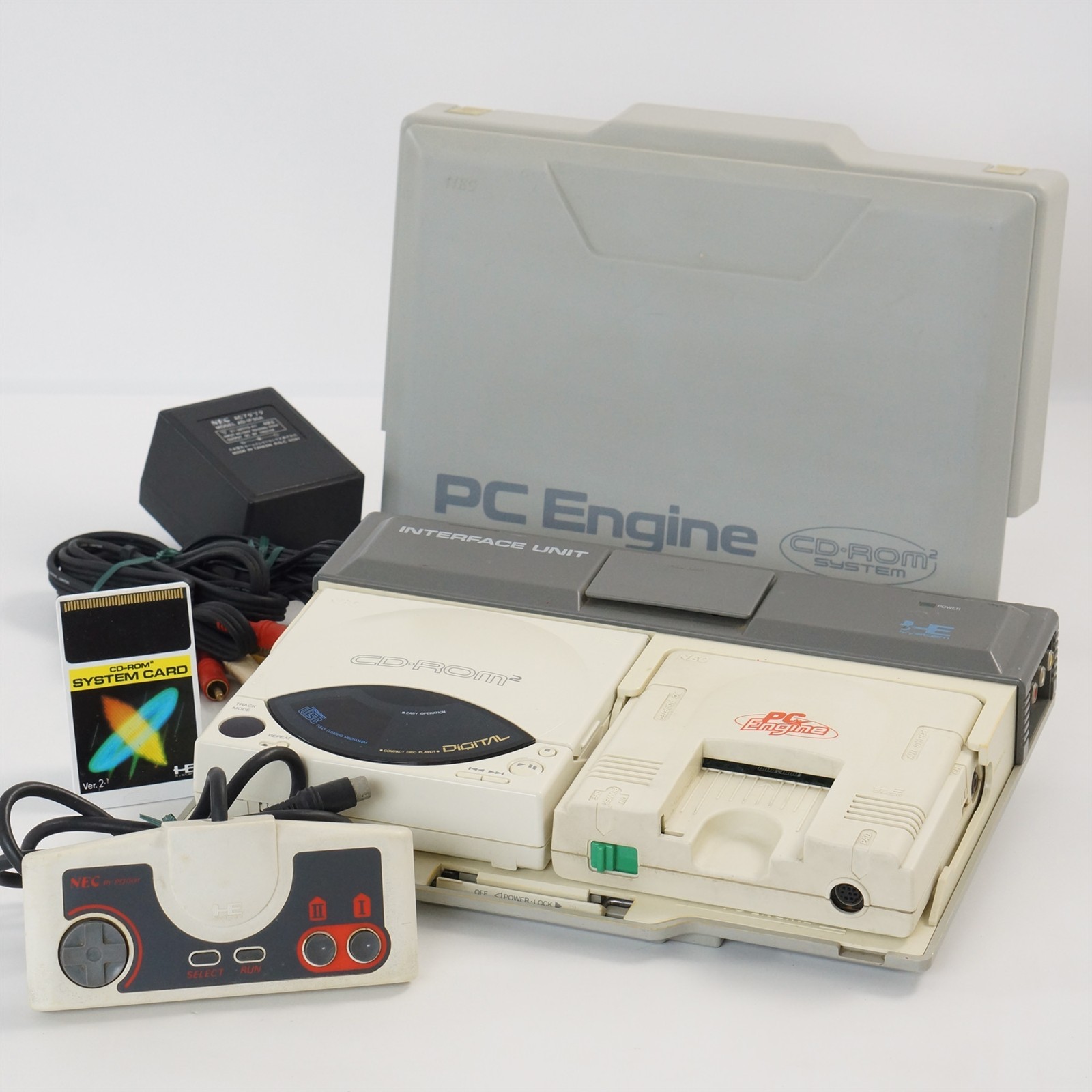 PC Engine CD ROM2 CDR-30A wz INTERFACE UNIT IFU-30A Tested System 9Y145254A