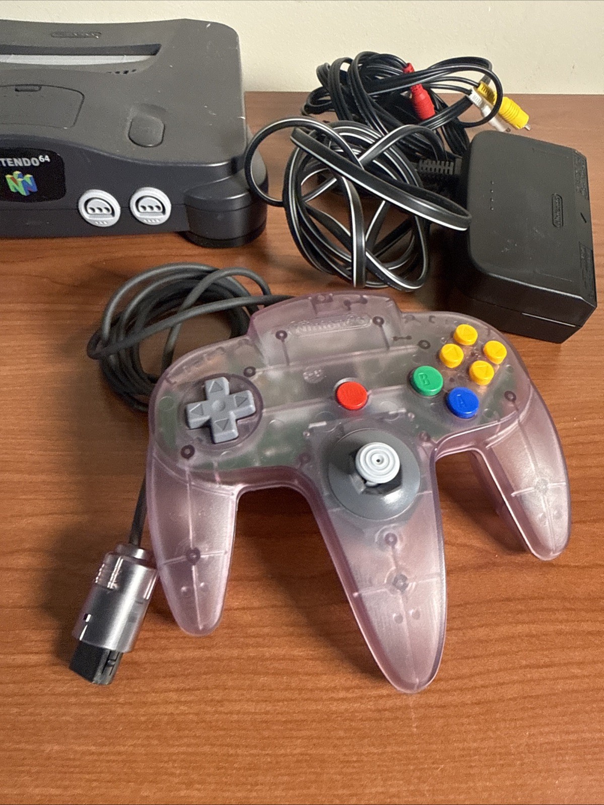 Nintendo 64 Console With Two Controllers