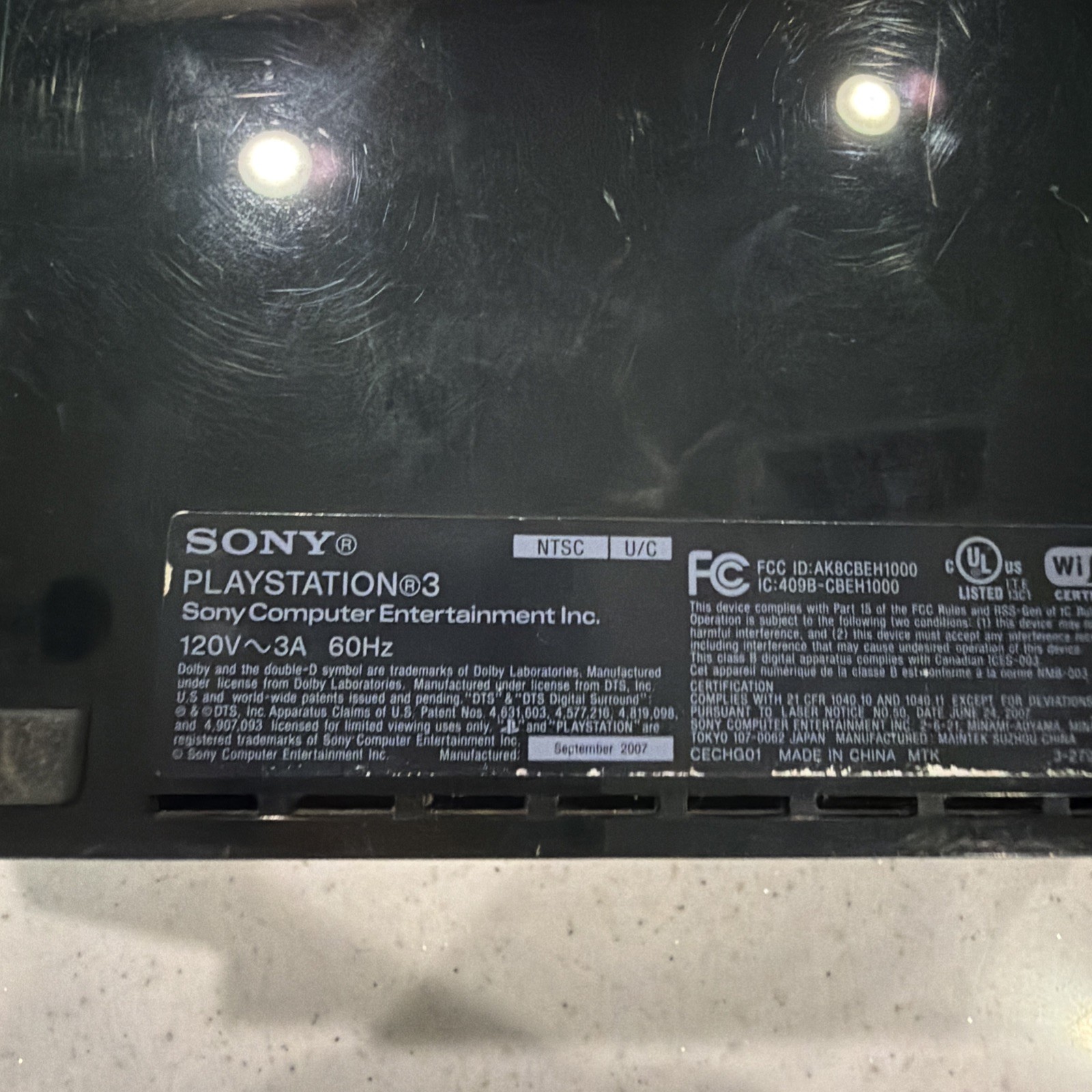 Sony PlayStation PS3 CECHG01 Console Only – FOR PARTS OR REPAIR ONLY