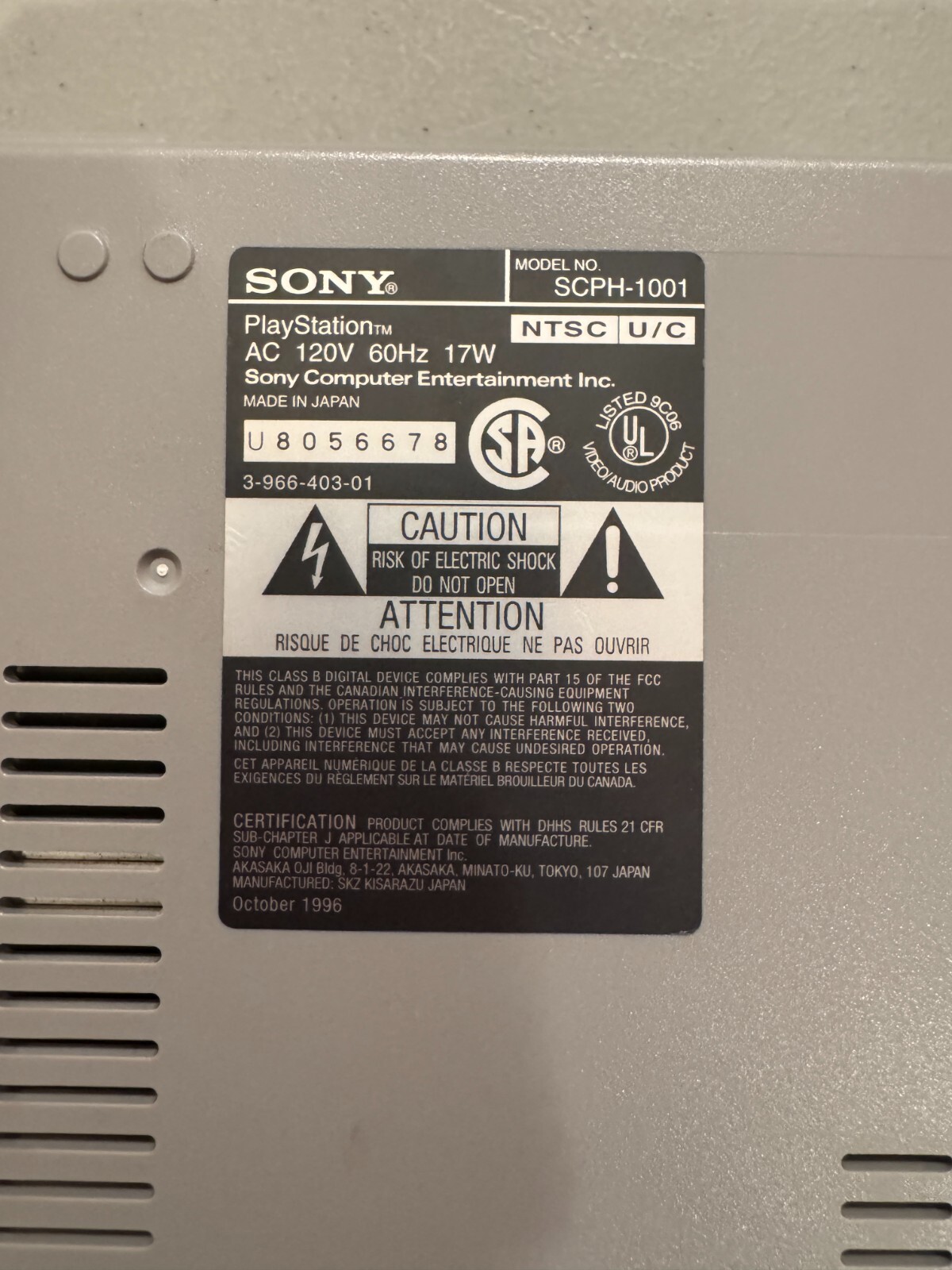 Sony PlayStation 1 One Console (NTSC-U/C) 🎮 – All Versions, Clean & Guaranteed