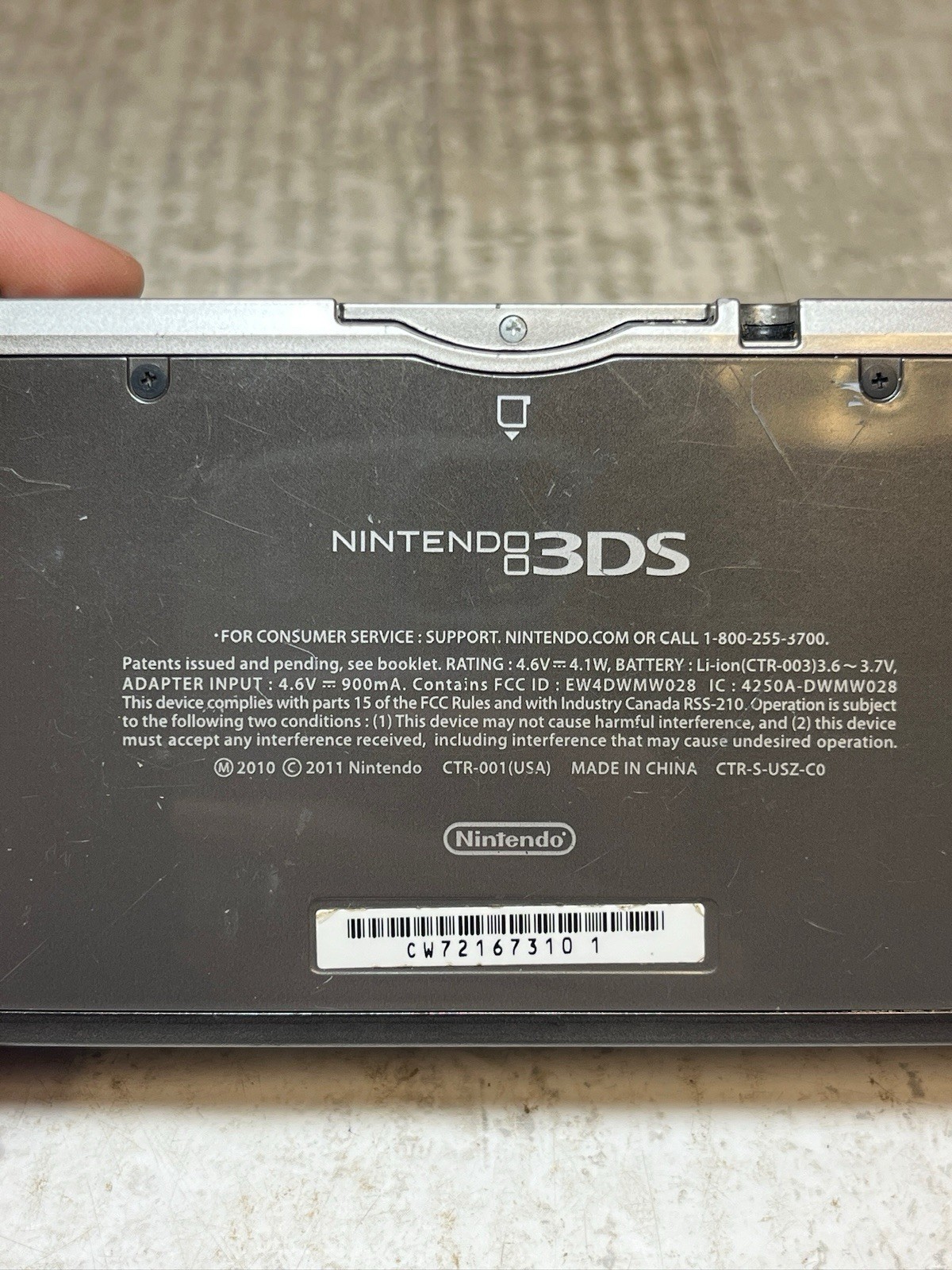 Nintendo 3DS 2GB Handheld System – Black For Parts Or Repair Untested As Is
