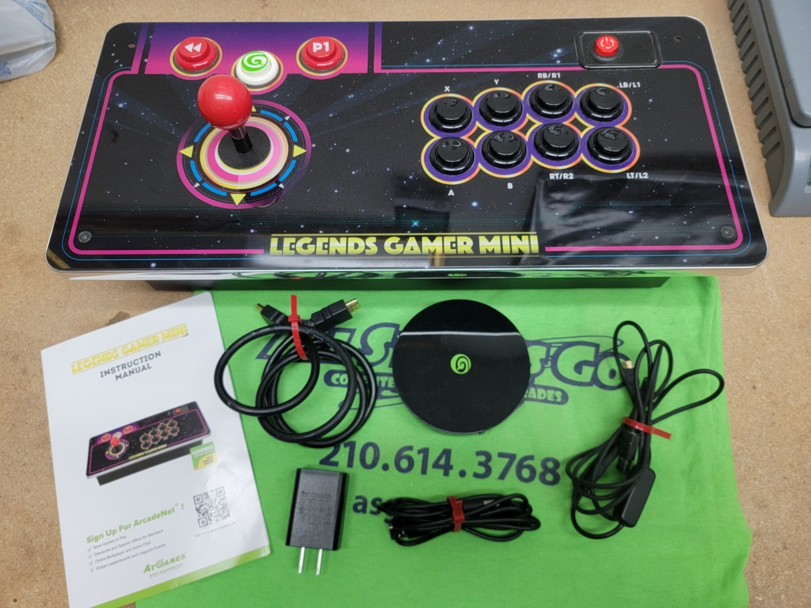 AtGames HA2801 Legends Gamer Mini Black Console Video Arcade and Games