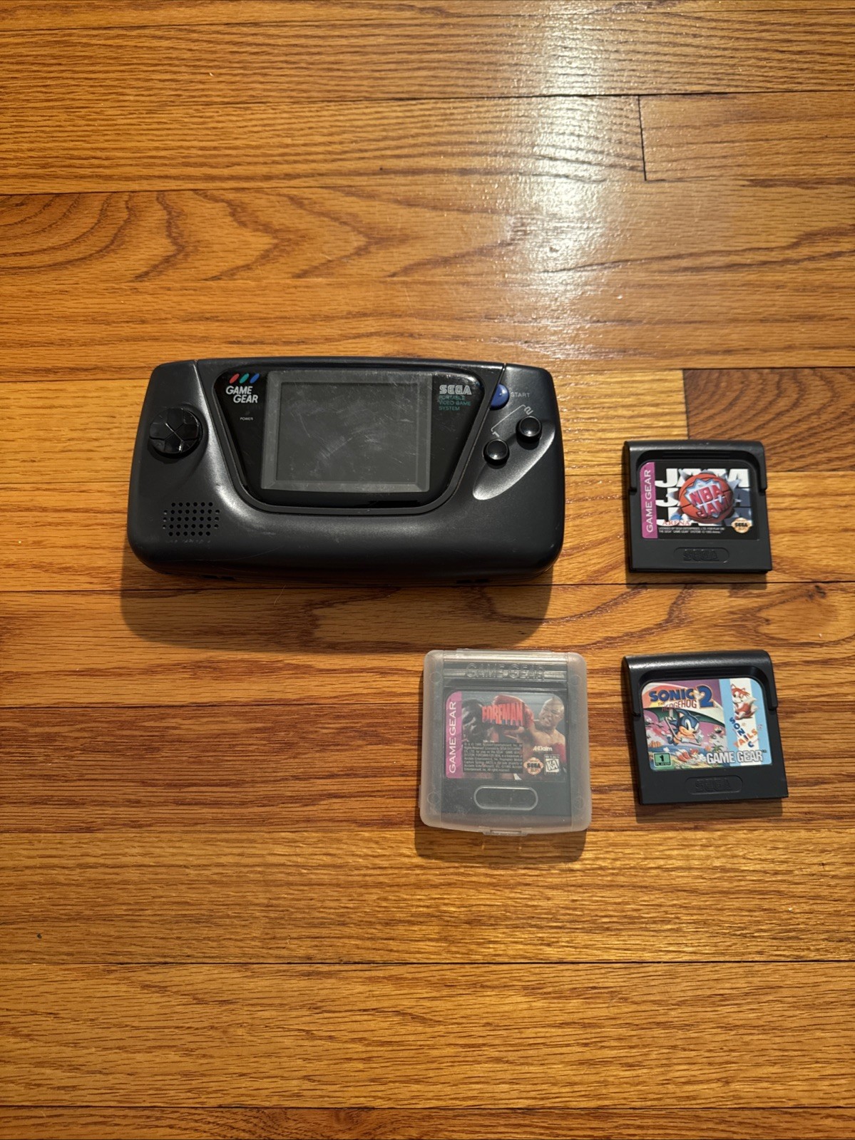 SEGA Game Gear Handheld System – Black | Parts or repair With 3 Games Sonic NBA