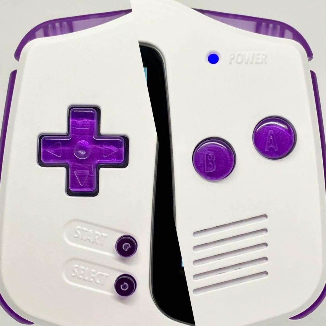 Nintendo Game Boy Advance IPS V5 White Chrome Purple Custom Console GBA Japan