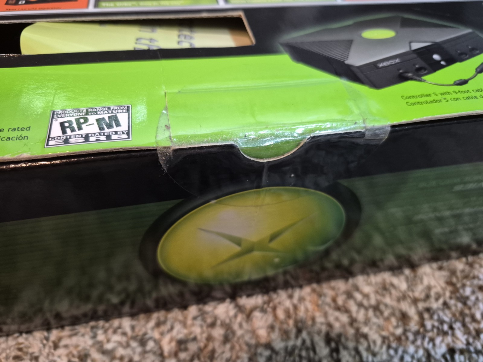 Xbox Original Console 100% Complete in Box CIB Box VERY NICE! TESTED WORKING
