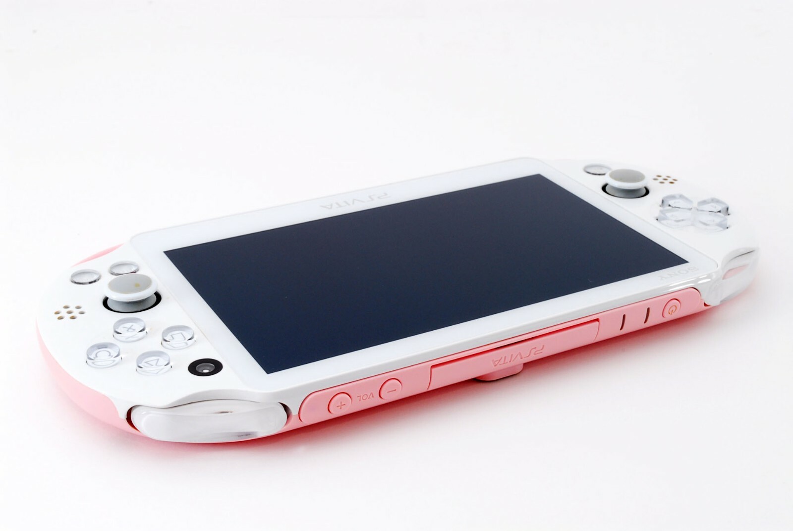 Sony PS Vita Light Pink White Slim Playstation PCH-2000 w/ Charger