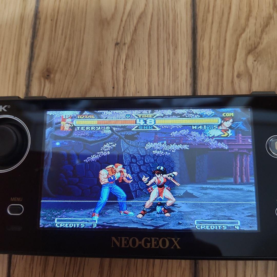 SNK NEO GEO X GOLD Limited Edition Console Complete Box Japan F/S