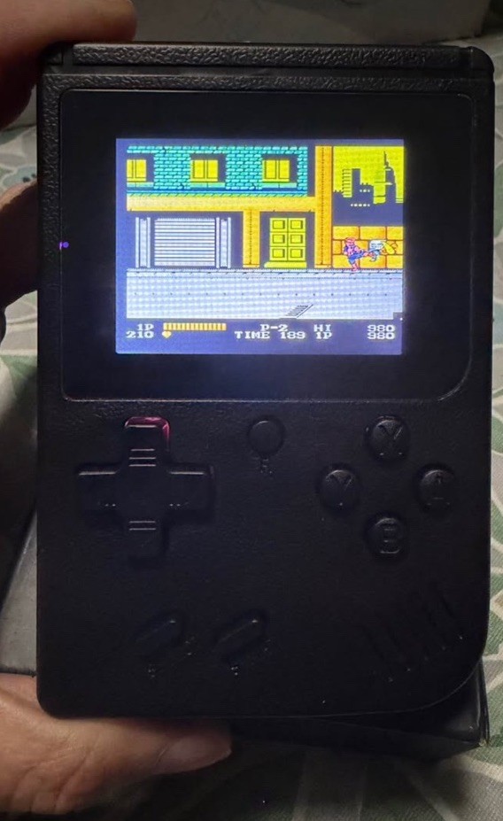 Plus Handheld 520 Game Console Black Rechargeable Battery Micro-USB Region Free