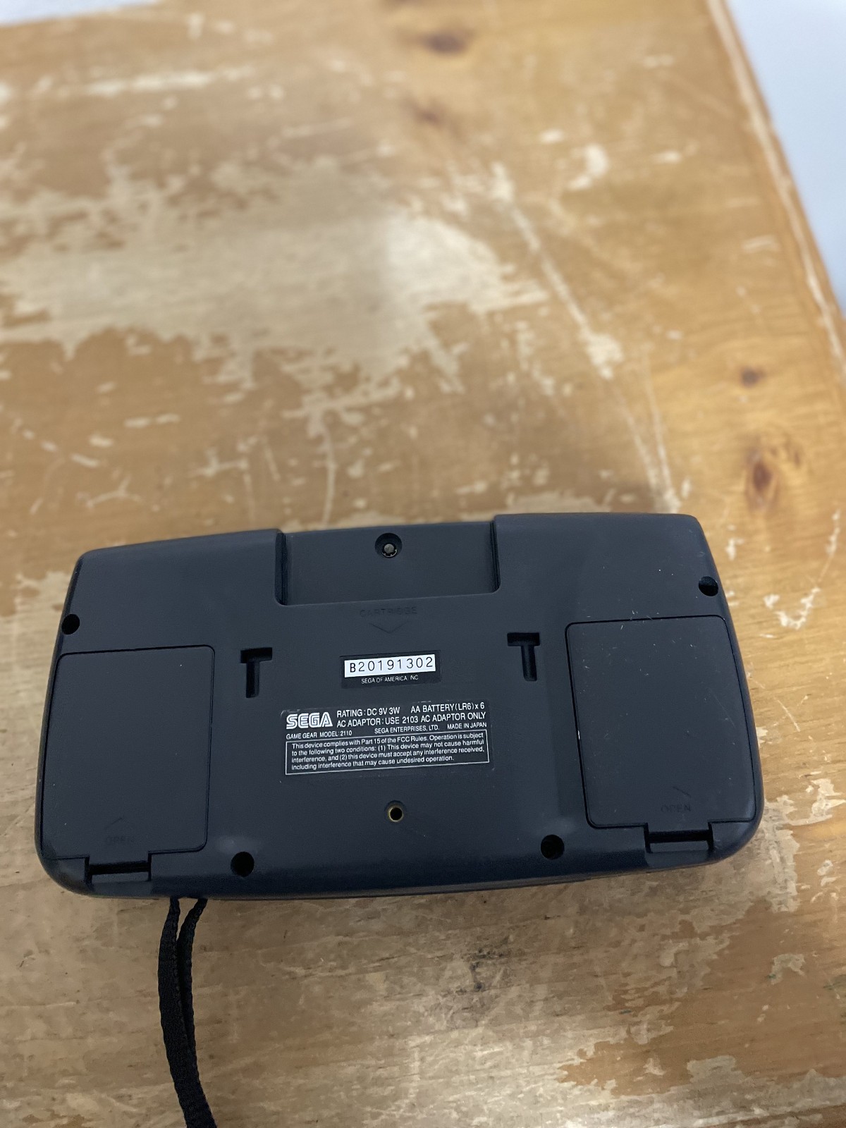 Sega Game Gear Console w/ AC Adapter Turns On (No Sound READ DESCRIPTION)