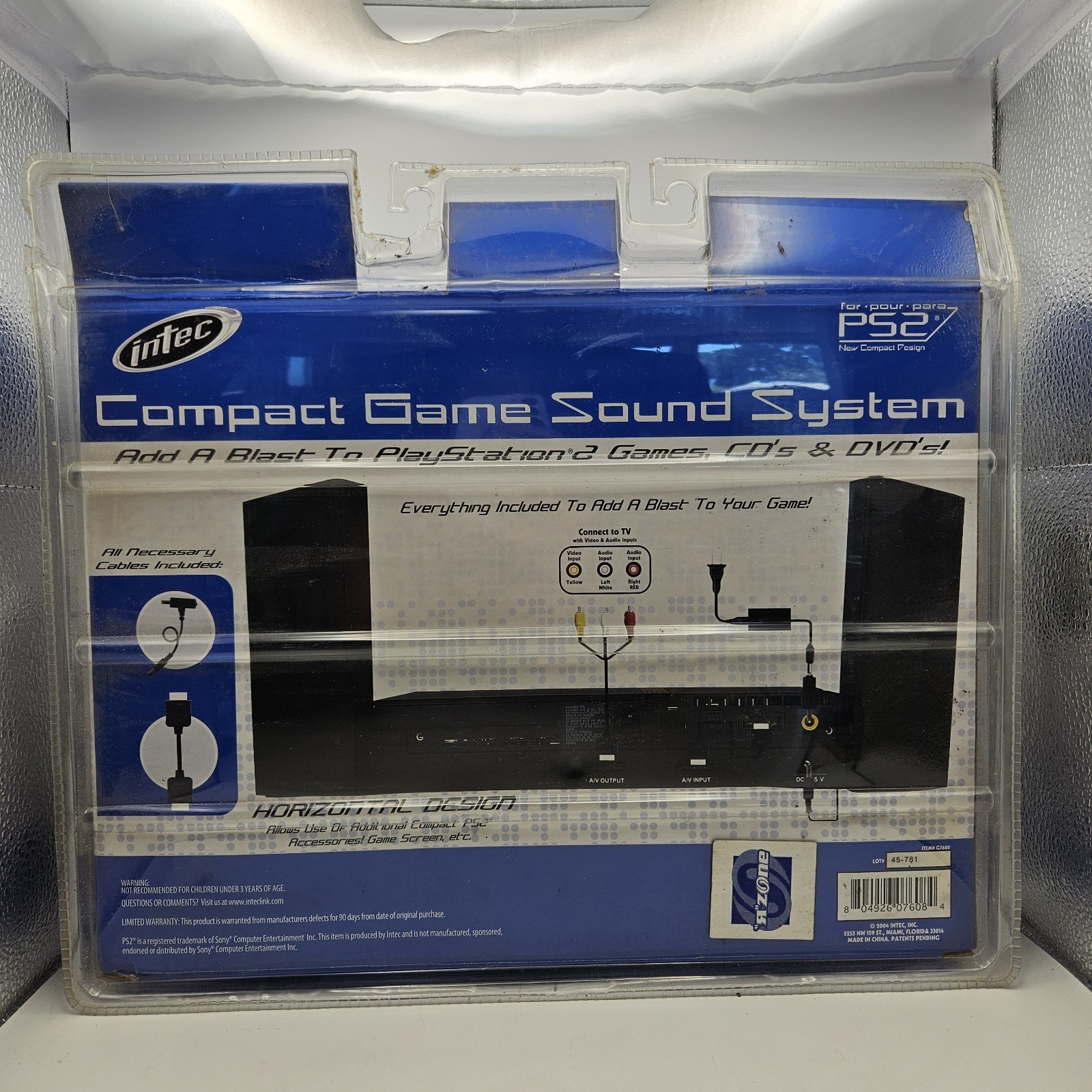 Intec Compact Game Sound System For PS2 (Playstation 2), Brand New Sealed *Read*