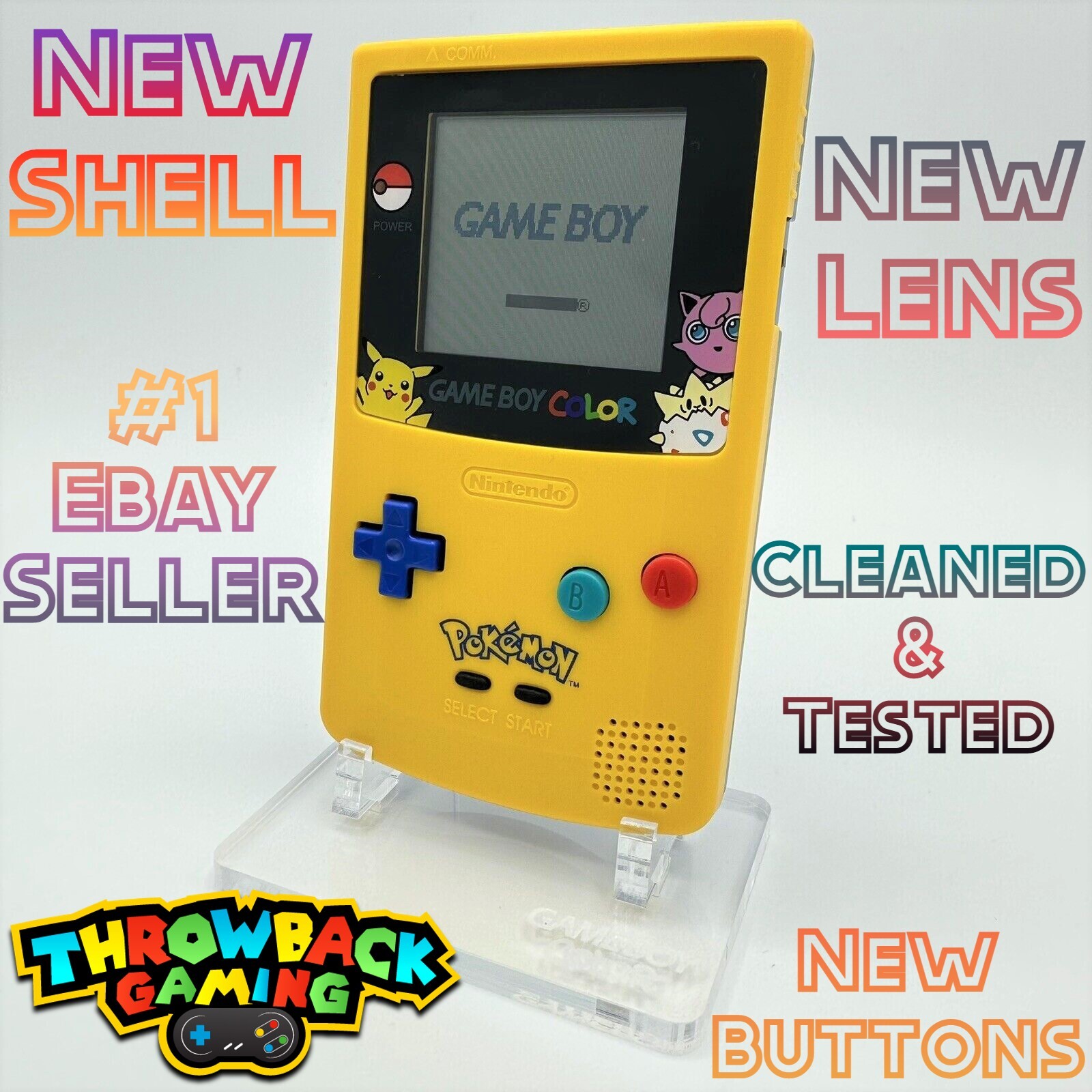 Gameboy Color Pokemon Special Pikachu Edition Nintendo System Console Yellow