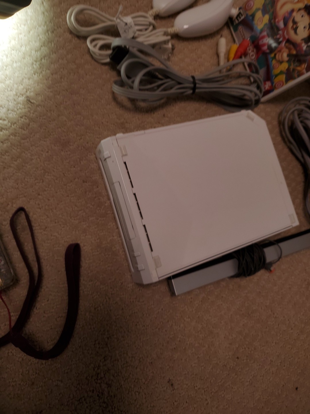 Nintendo Wii Game Console + 2 Controls- 2 Nunchuck, Wii Carnival & More