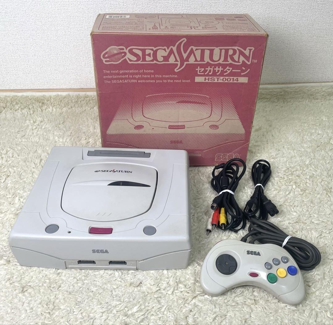 Sega Saturn HST-0014 Console Used and Tested from Japan It is pure white