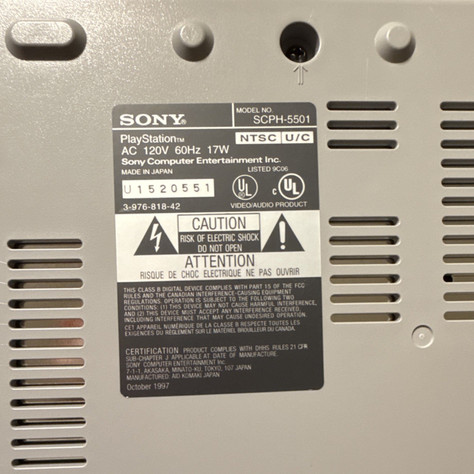 Sony PlayStation SCPH-5501 Console w/ Controller, Memory Card, Tarzan, AV2HDMI