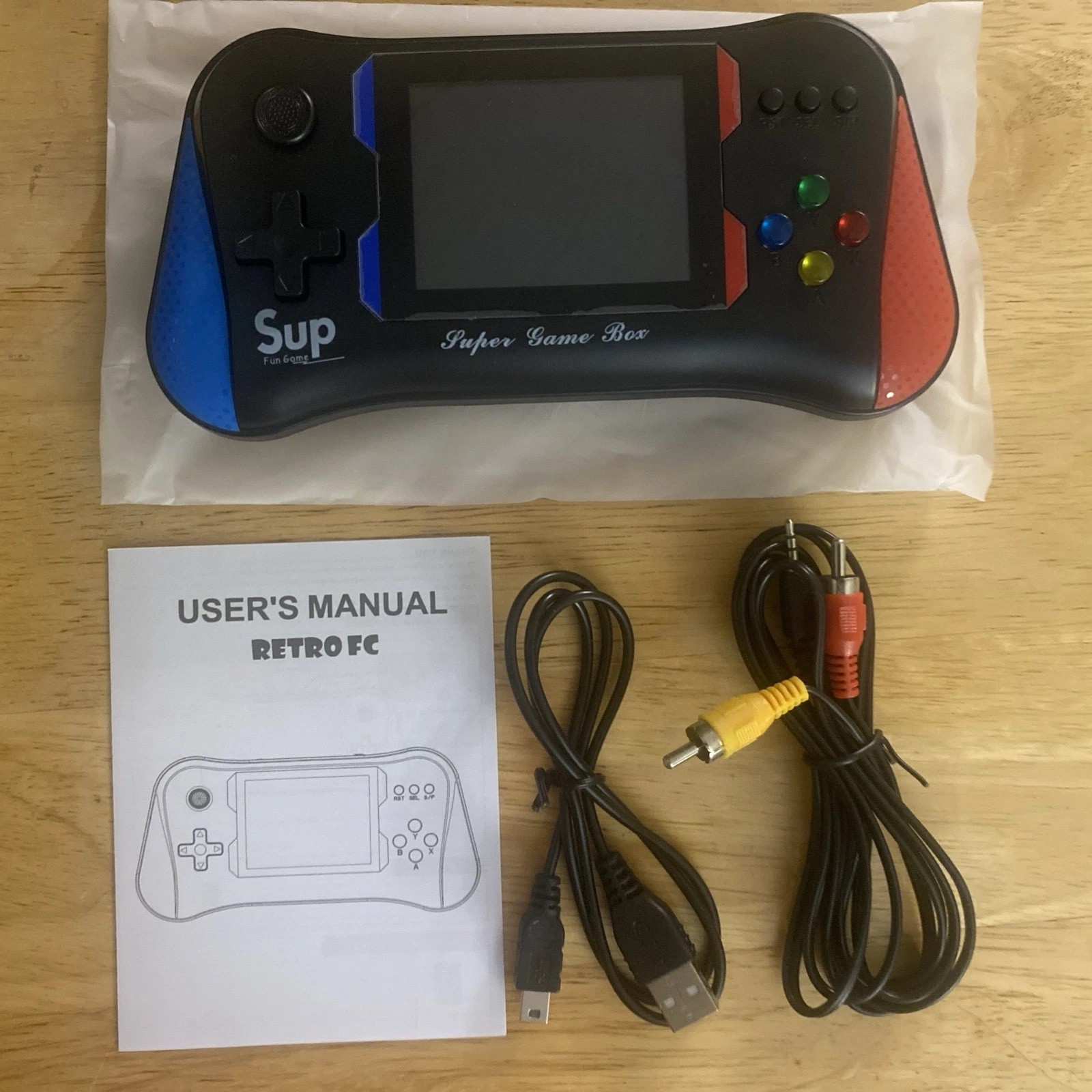 OH YOUTH JOYSTICK GAME CONSOLE- MODEL X7M – 3.5 INCHES -RED & BLUE –