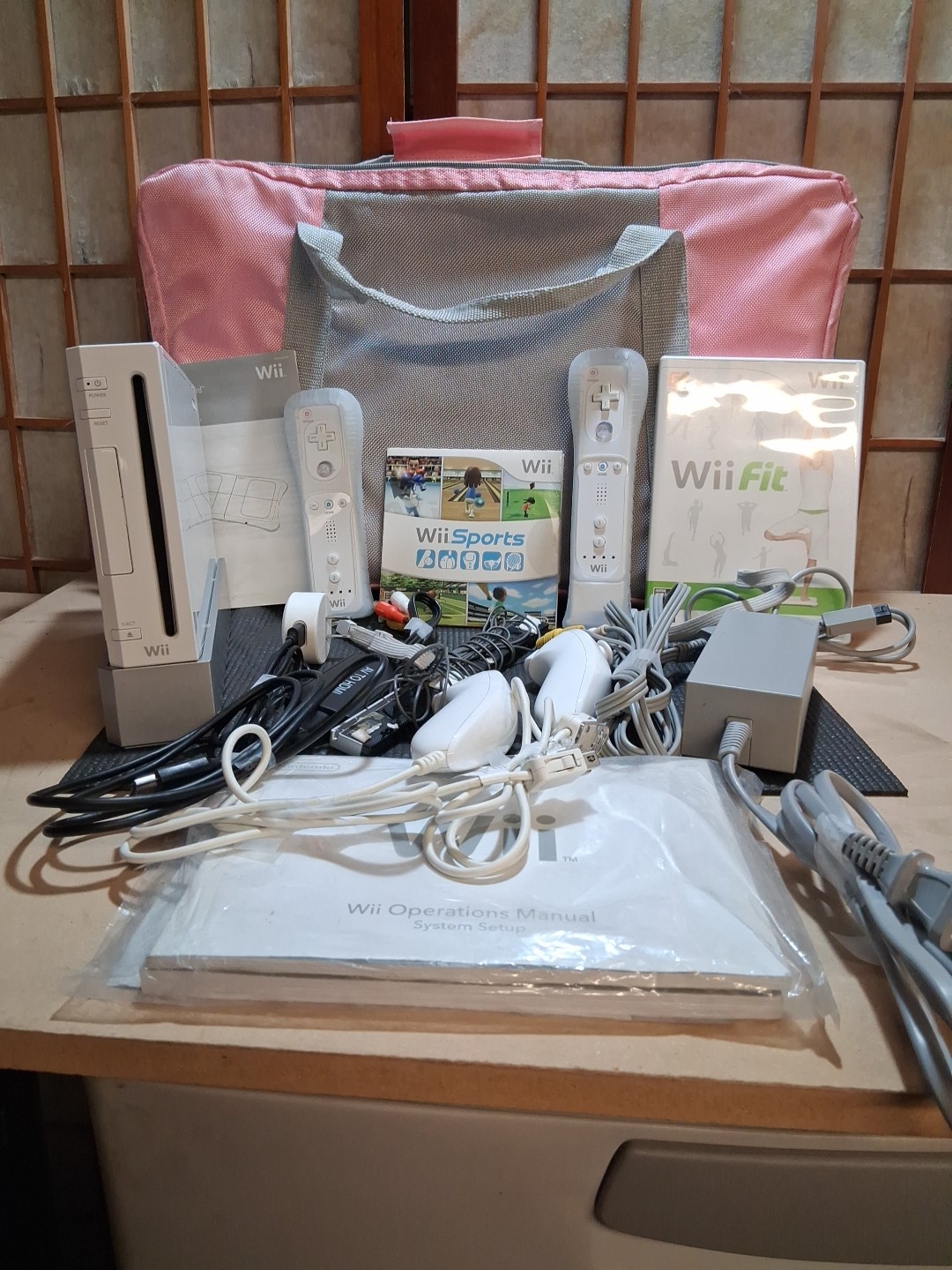 Nintendo Wii Console Bundle with Board + hdmi AV to HDMI . “Whole Package”