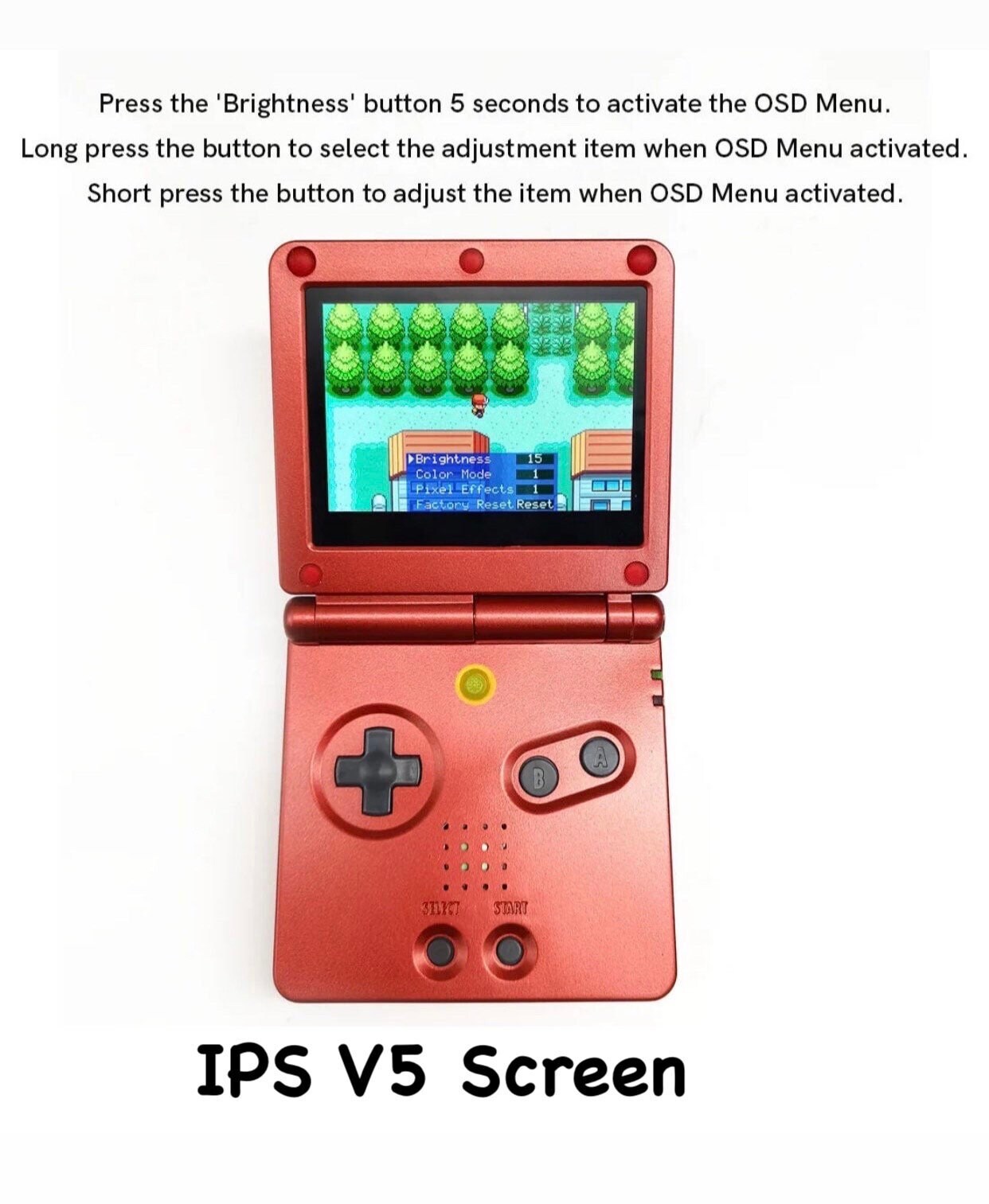 Custom Sparkly Nintendo Gameboy Advance SP Retro Console IPS Backlit & USB C Mod