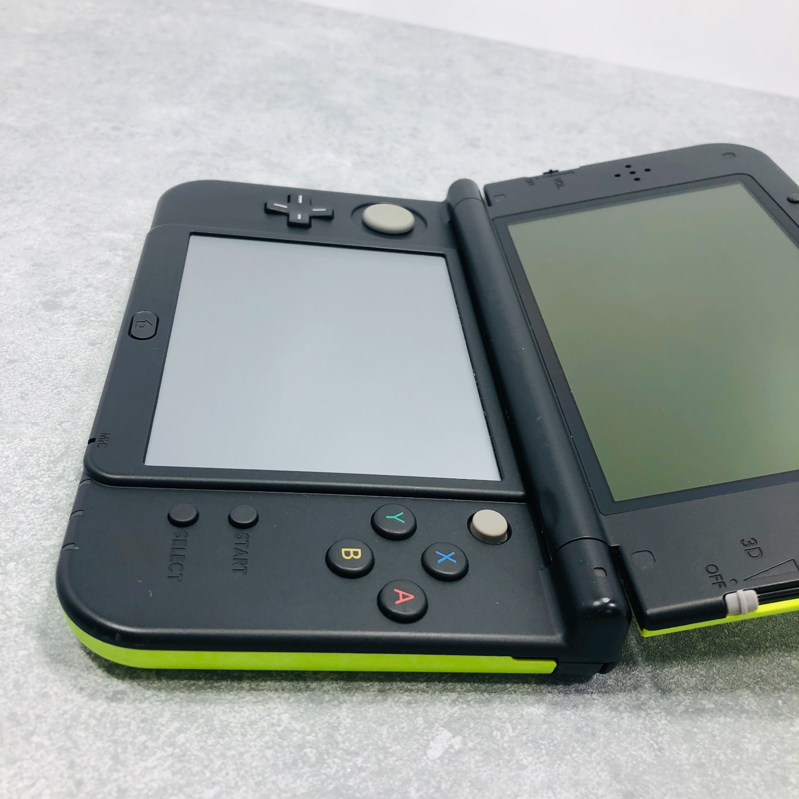 [EX+5] Nintendo new 3DS LL XL Lime Green Black Console & AC Adapter 06-106