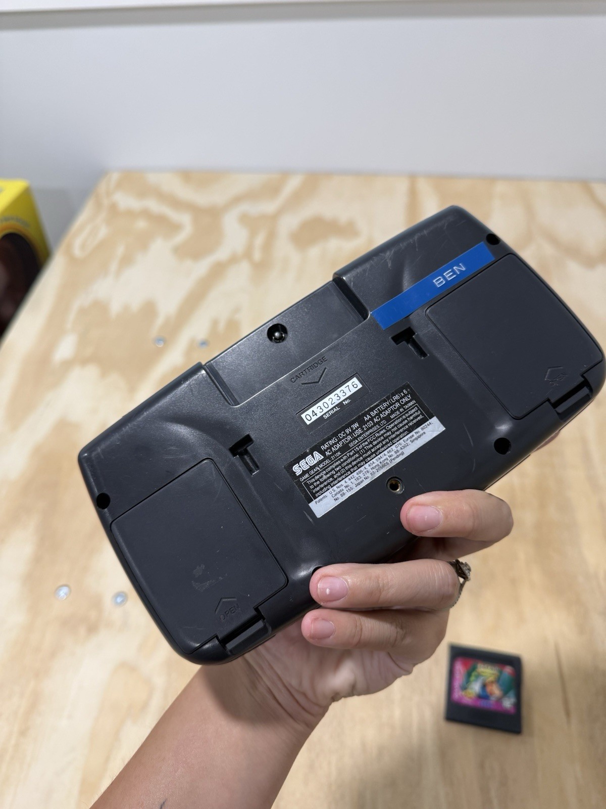 Sega Game Gear Console – Black Screen For Parts/Repair