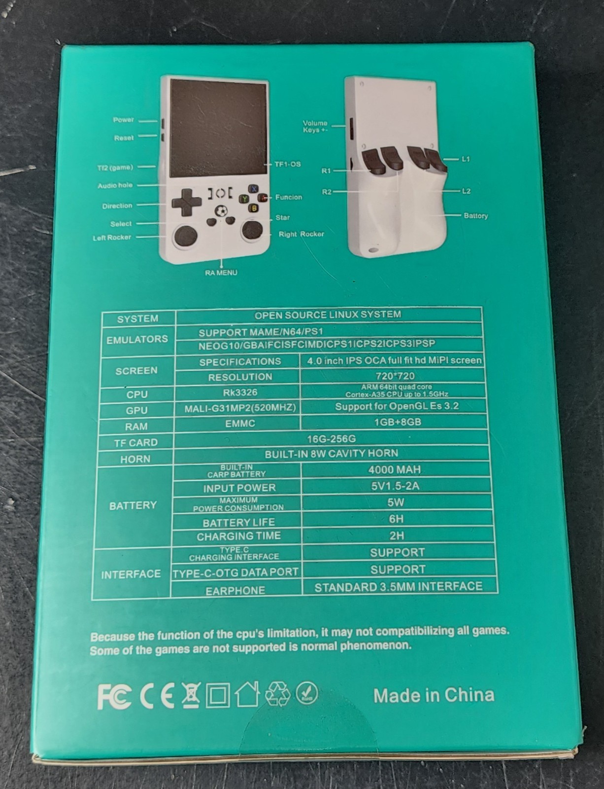 R36 Max Open Source Handheld Game Console 4” Screen(BRAND NEW+FREE SHIPPING)