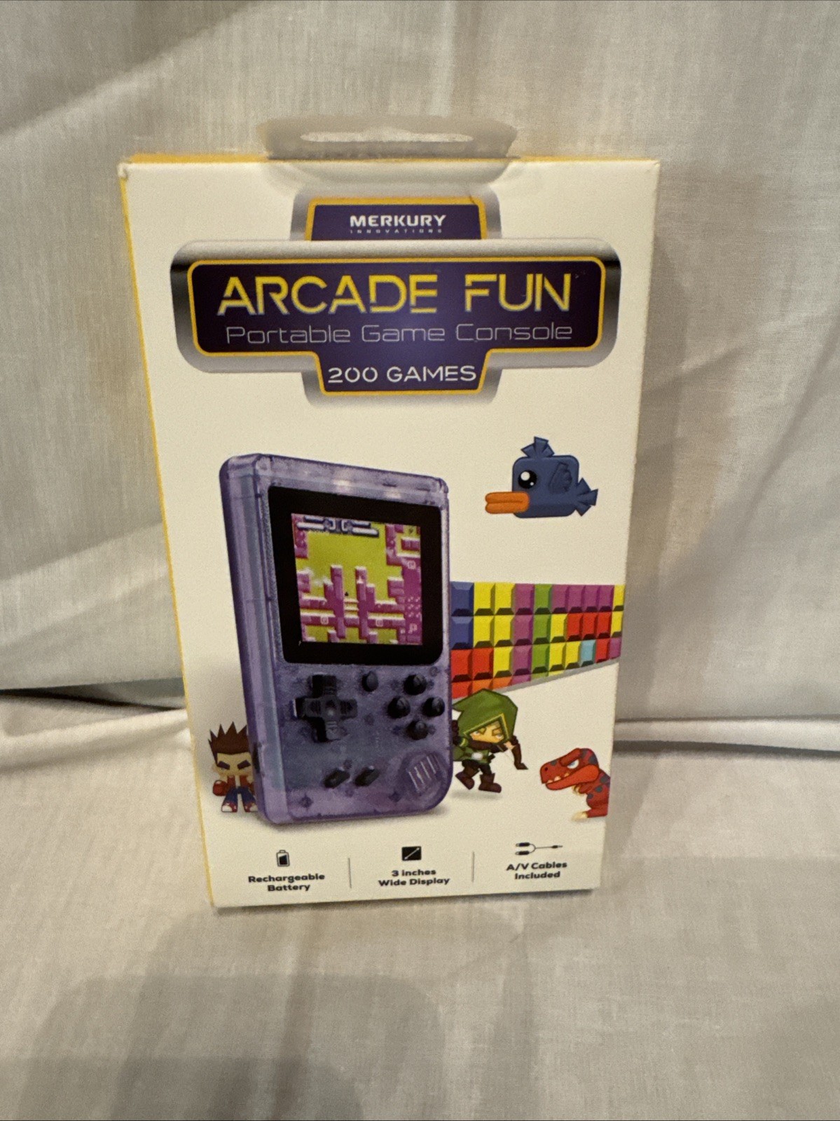 Merkury Innovations Arcade Fun Portable Game Console 200 Games