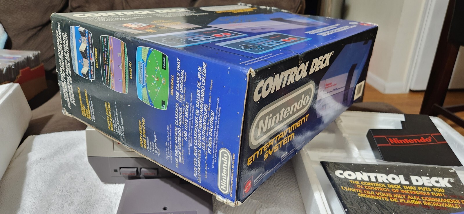 Nintendo Control Deck Original Box DUAL 2X CHARLES MARTINET SIGNATURE CIB PSA