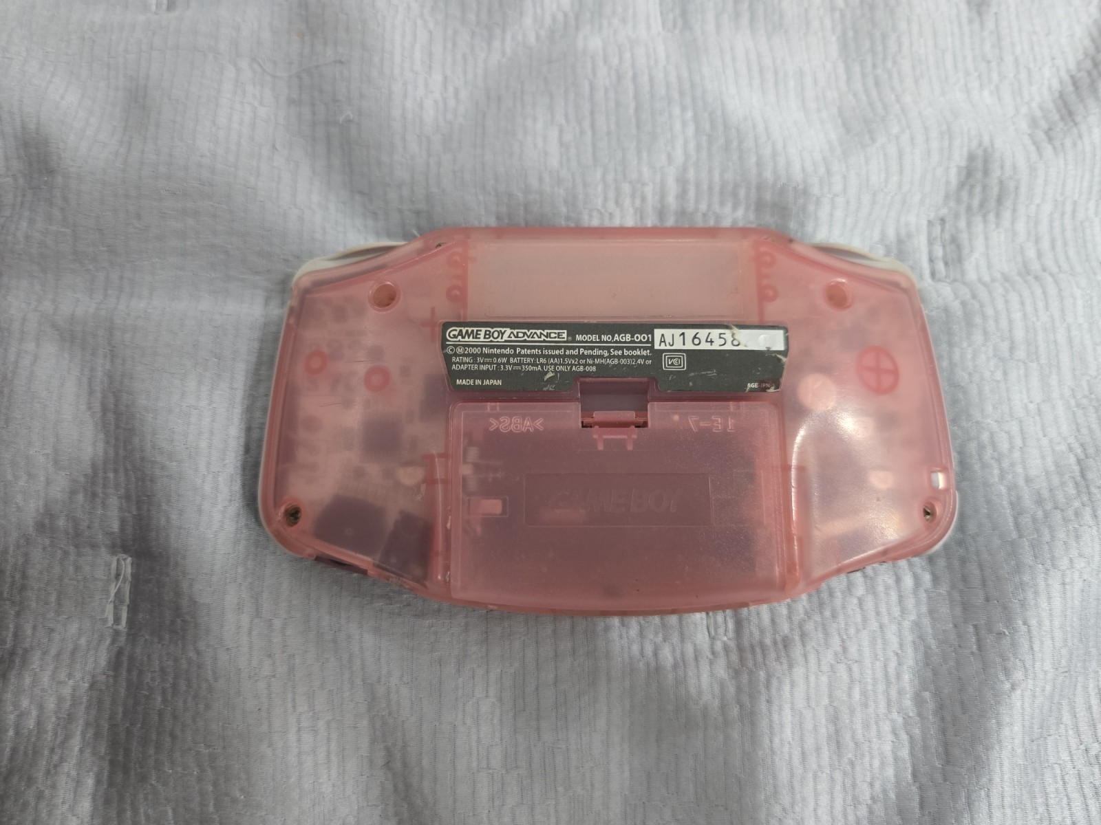Nintendo Game Boy Advance Handheld Game Console AGB-001 Fuchsia