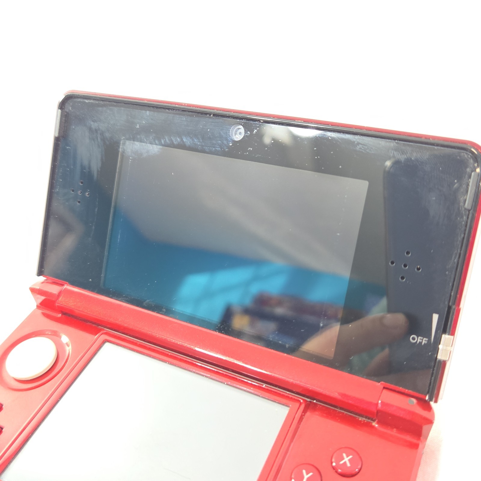 Nintendo 3DS Handheld System – Flame Red With Charger + 2GB SD CARD CTR-001