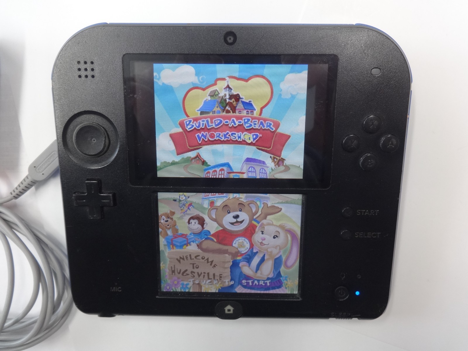 Tested Working Nintendo 2DS Blue Console Bundle w/ Charger, Stylus, Game & Case