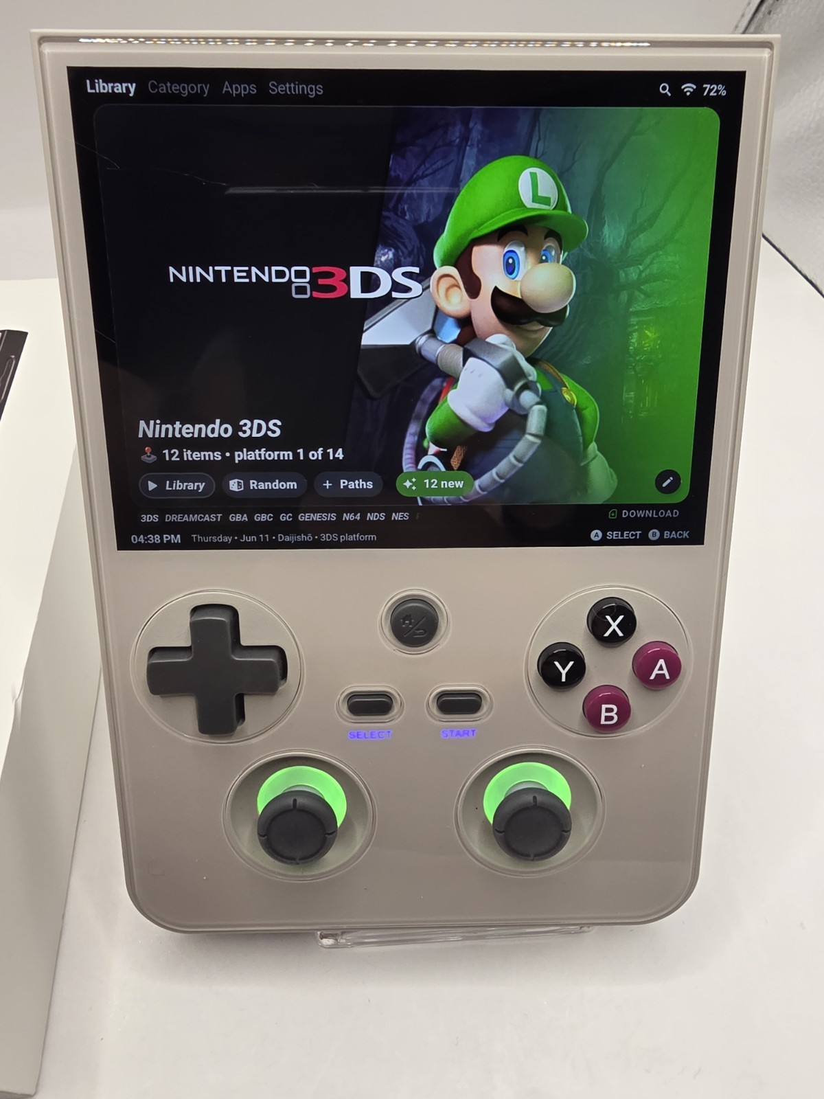 ANBERNIC RG477V 12GB/256GB Retro Gray Loaded Gamma Os 3k Games Ready To Play