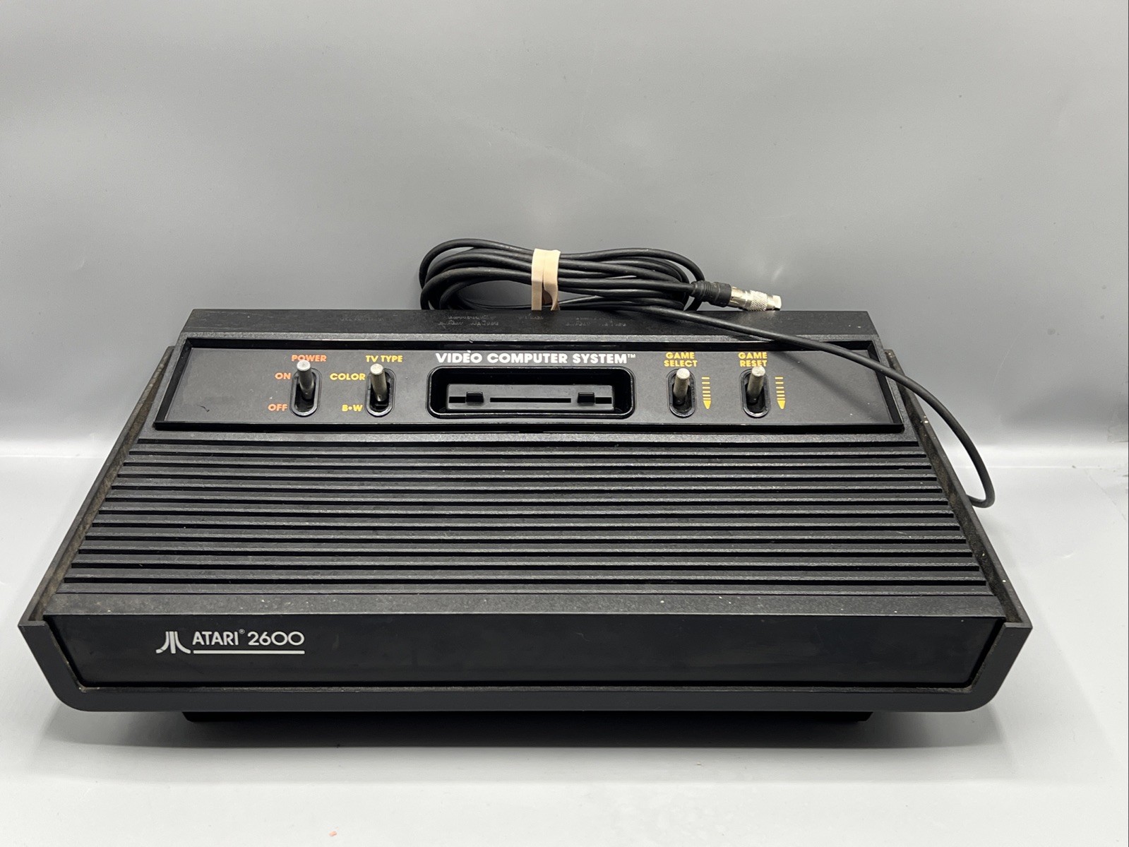 Atari 2600 Darth Vader Console System Bundle 10 Games Tested OEM Power Cords Lot