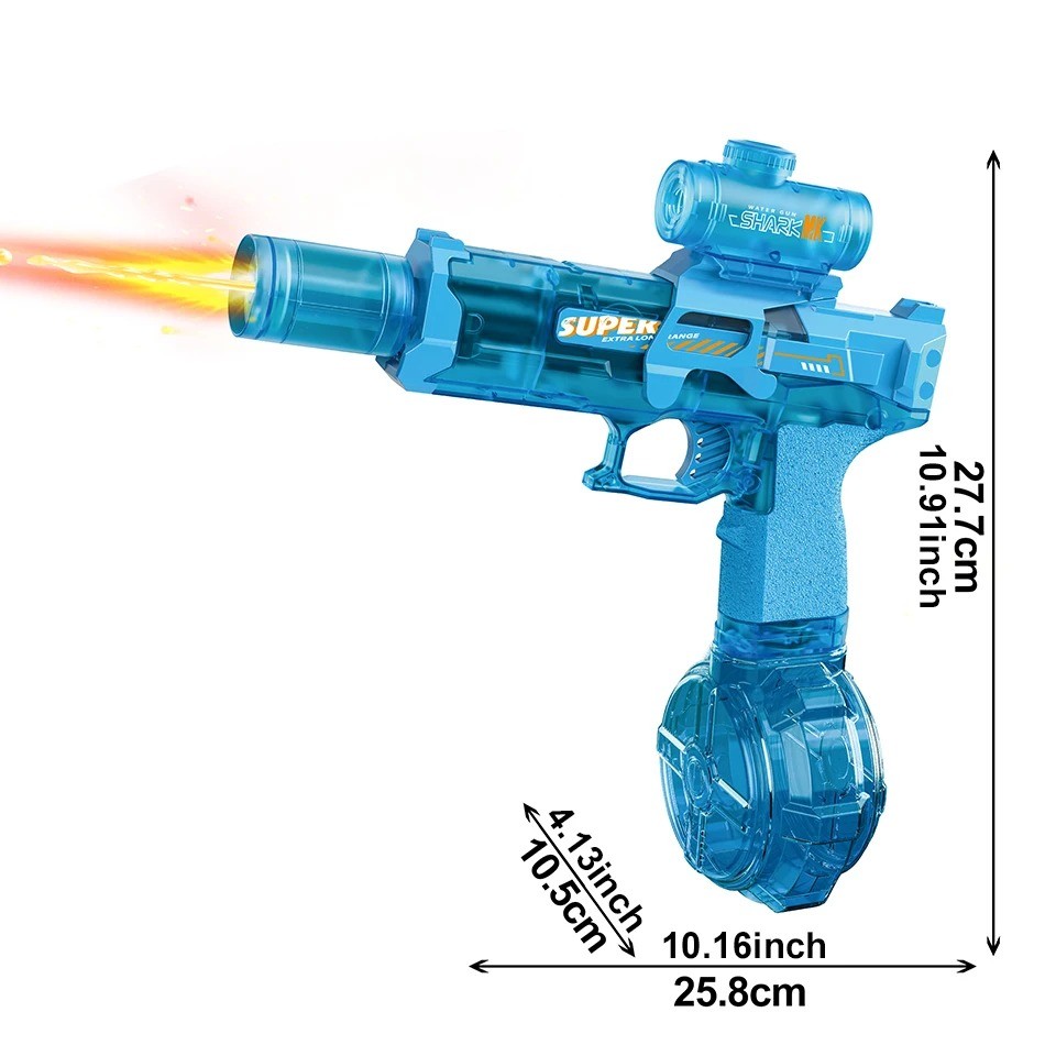 HUIQIBAO Electric Pulse Water Gun Simulated Flame Sensor Light Fully Automatic