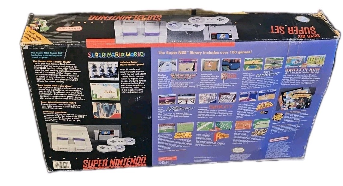 Super Nintendo Entertainment System Super Set Console (BOX ONLY)