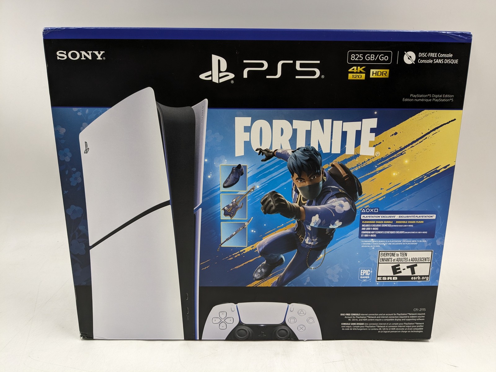 Sony PlayStation 5 Slim Digital Edition 825GB Fortnite Flowering Chaos Bundle