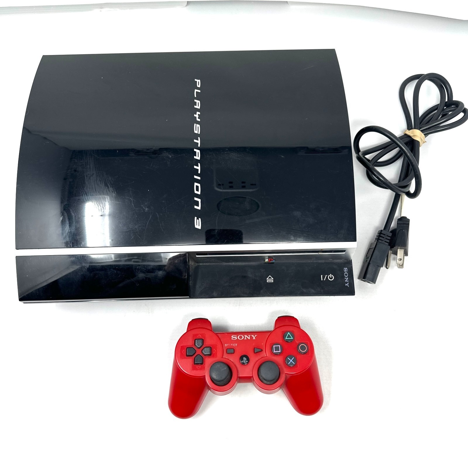 Sony PS3 80GB Console Black With Power Cord & Wireless Controller