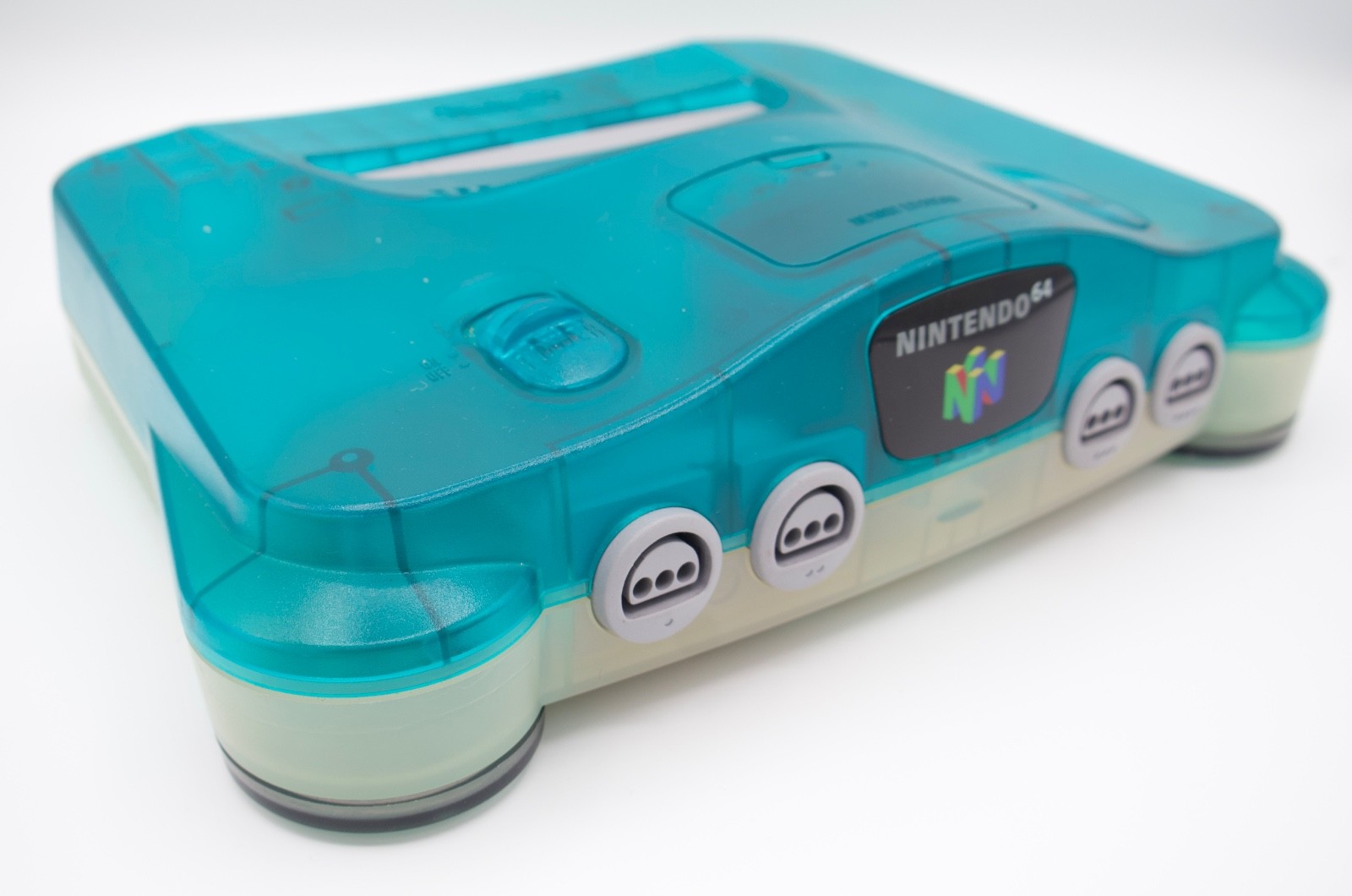 Nintendo 64 Clear Blue Console Set Controller Included NTSC-J Japan Tested