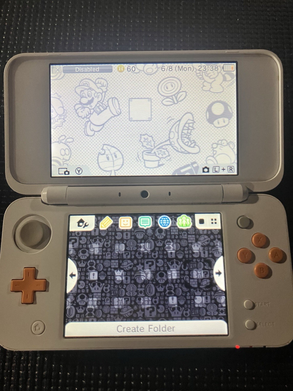 Nintendo 2DS XL Console – White/Orange