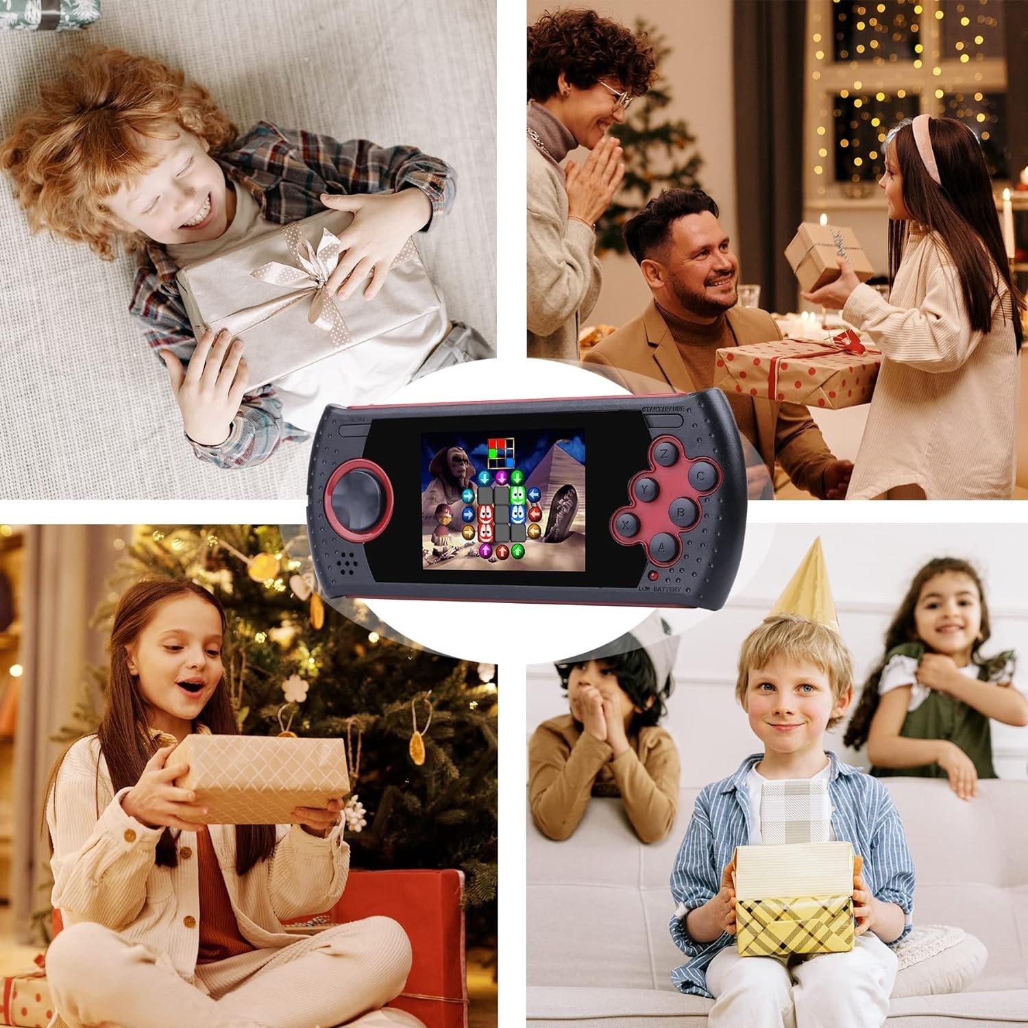 Rechargeable 3-Inch HD Handheld Game for Kids – 230 Educational Games Included