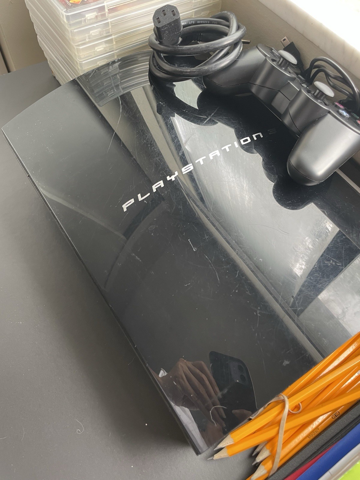 Sony PlayStation 3 PS3 Fat Console CECHH01 Bundle – 10 Games (God of War & More)