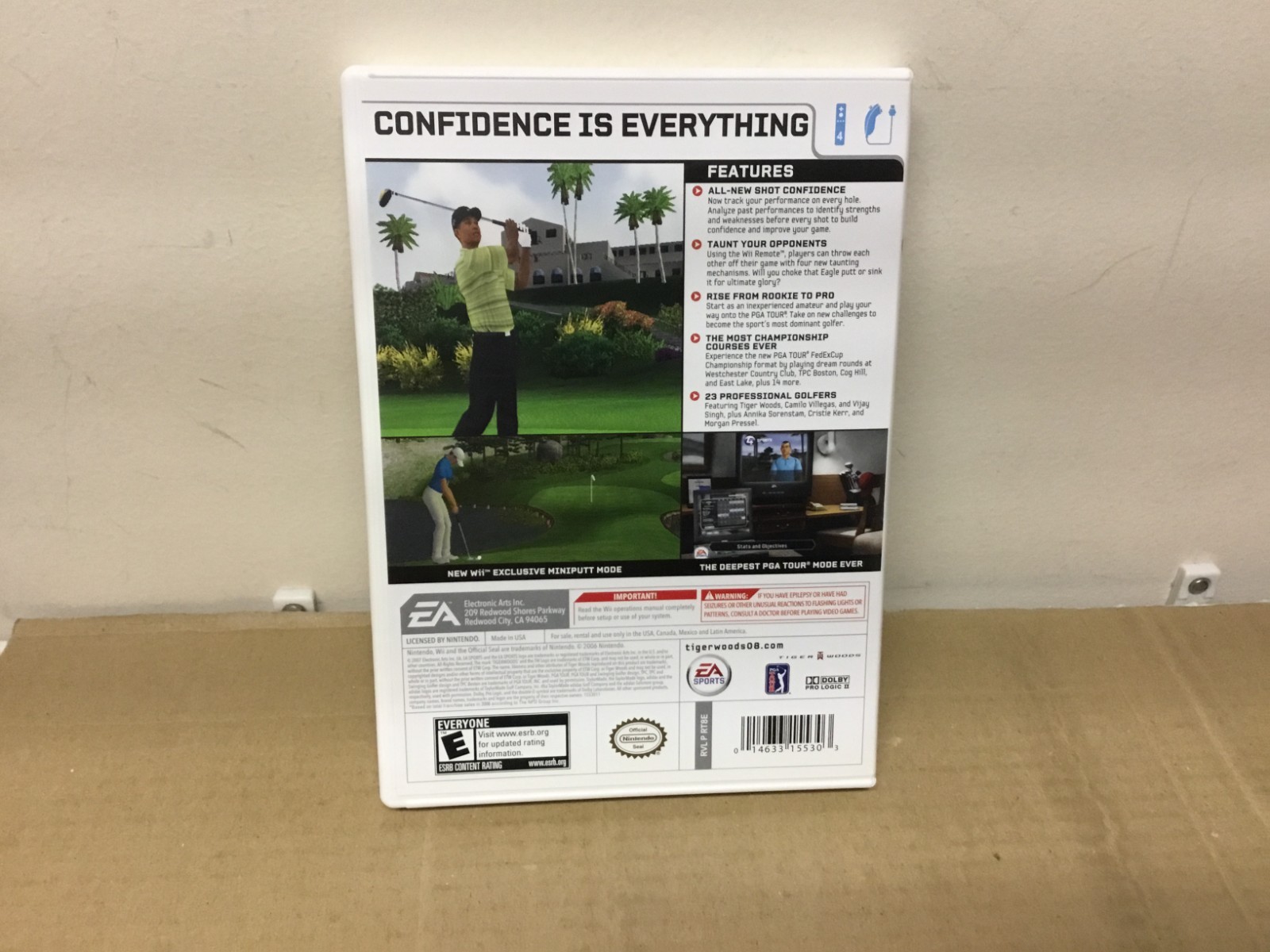 Used Nintendo Wii Disc – Tiger Woods PGA Tour 2008 w/ Case and Booklet – CIB