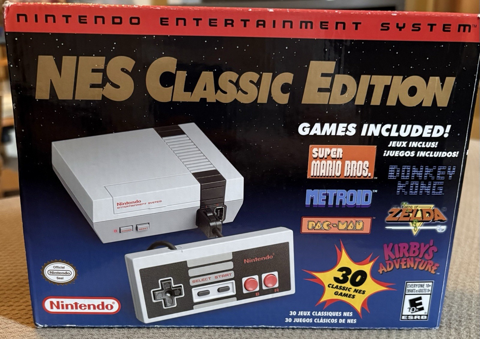Nintendo NES Classic Edition Gray Home Console HDMI w/ 30 Pre-Installed Games
