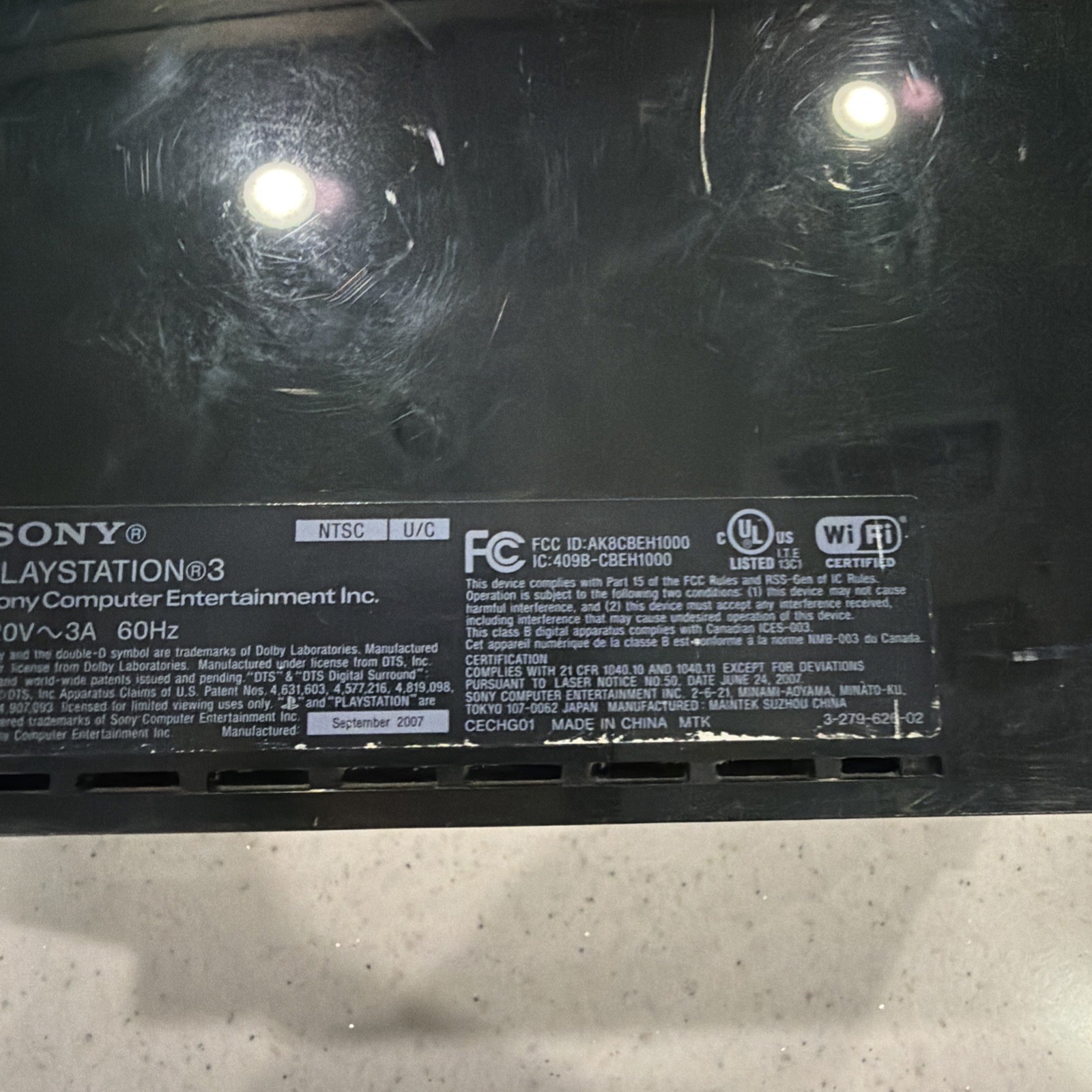 Sony PlayStation PS3 CECHG01 Console Only – FOR PARTS OR REPAIR ONLY