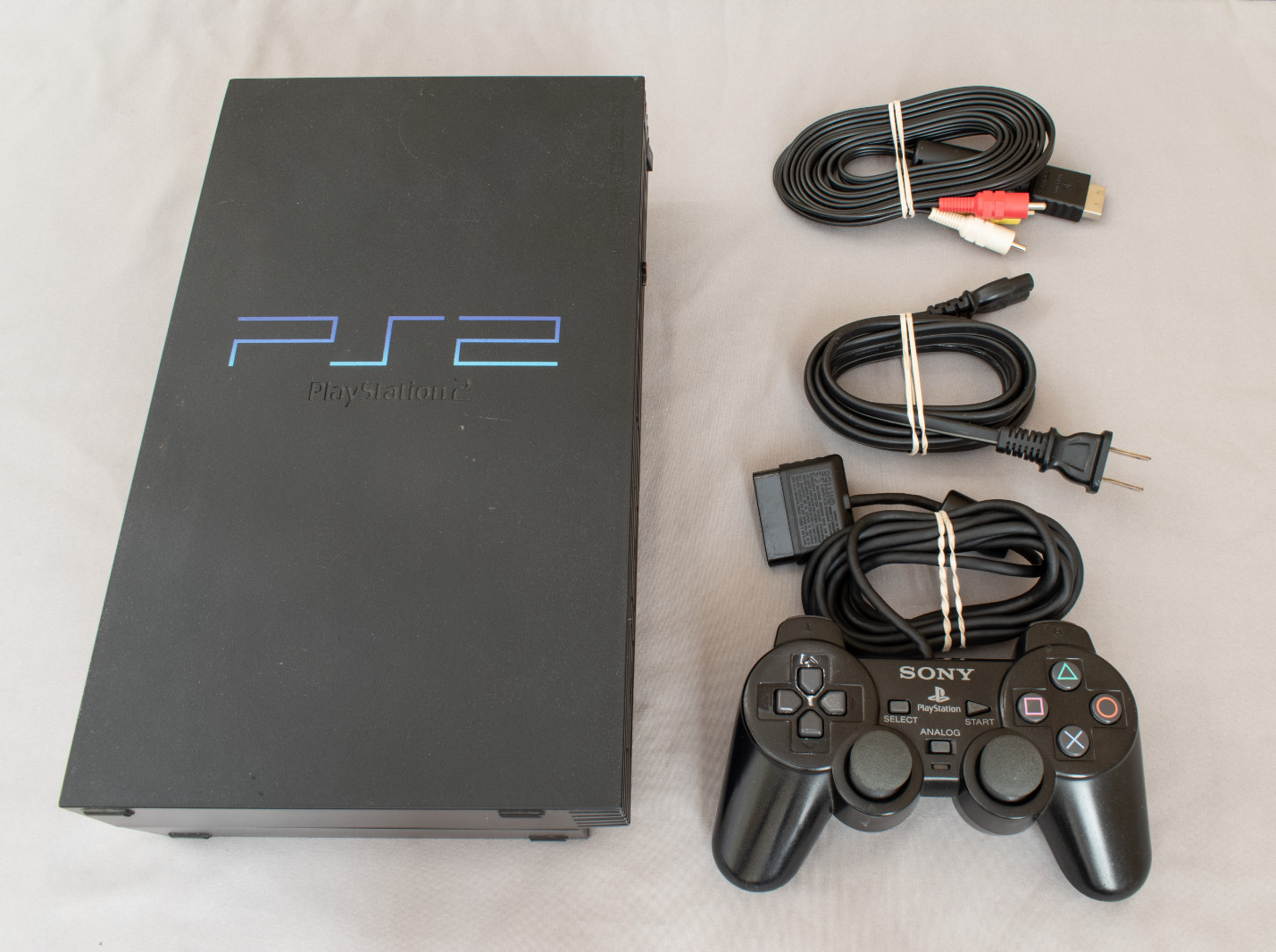 Sony PlayStation 2 Console with Cables & Controller – Tested Works! SCPH-30001R
