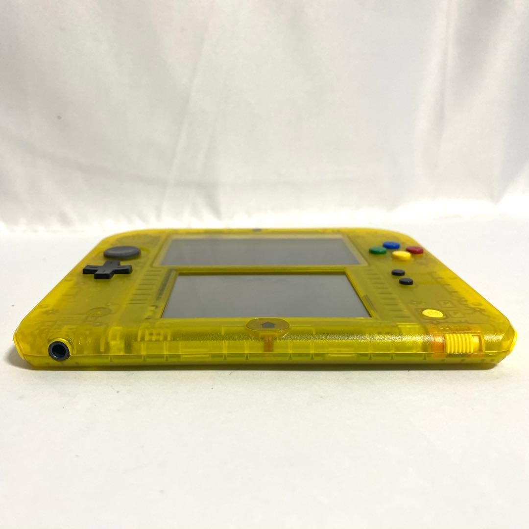 Nintendo 2DS Pikachu Edition Clear Yellow Console Only Tested For Repair