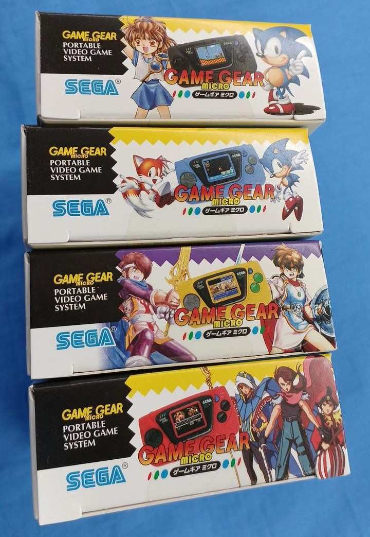 SEGA Game Gear Micro Complete 4 Color Set + Big Window Micro 30th Anniv Japan